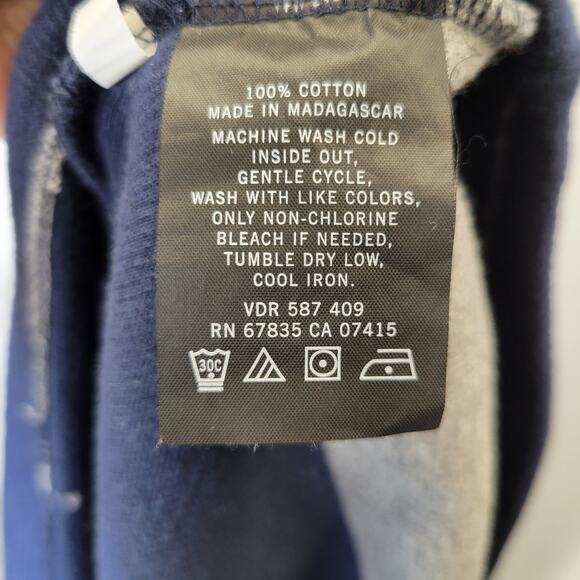 Nautica Navy and Gray 1/4 Zip Cotton Sweater Pullover, L - Picture 8 of 9